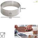 Cerchio acciaio inox o sagoma cerchio altezza 4,5 cm diametro 5 cm