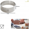 Cerchio acciaio inox o sagoma cerchio altezza 4,5 cm diametro 5 cm Cerchio acciaio inox o sagoma cerchio altezza 4,5 cm diametro 5 cm