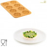 Stampo Erbetta Silikomart Linea Naturae: 8 forme di prati fioriti in silicone giallo Stampo Erbetta Silikomart Linea Naturae: 8 forme di prati fioriti in silicone giallo