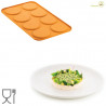 Stampo Erbetta Silikomart Linea Naturae: 8 forme di prati fioriti in silicone giallo Stampo Erbetta Silikomart Linea Naturae: 8 forme di prati fioriti in silicone giallo