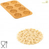 Stampo Erbetta Silikomart Linea Naturae: 8 forme di prati fioriti in silicone giallo Stampo Erbetta Silikomart Linea Naturae: 8 forme di prati fioriti in silicone giallo