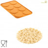 Stampo Erbetta Silikomart Linea Naturae: 8 forme di prati fioriti in silicone giallo Stampo Erbetta Silikomart Linea Naturae: 8 forme di prati fioriti in silicone giallo
