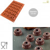 Stampo Mini Gugelhopf in silicone diametro 3,5 cm da Silikomart Stampo Mini Gugelhopf in silicone diametro 3,5 cm da Silikomart