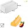 Stampo in Silicone Tronchetto Elegante Sleek Log 800 da 18 cm Silikomart Stampo in Silicone Tronchetto Elegante Sleek Log 800 da 18 cm Silikomart