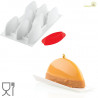 Kit Vela 100 ml stampo in silicone 8 forme ellittiche 115 x 35 e h 57 mm + cutter da Silikomart Kit Vela 100 ml stampo in silicone 8 forme ellittiche 115 x 35 e h 57 mm + cutter da Silikomart