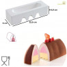 Stampo Inserto Gianduia o Insert Tortaflex Gianduia Bianco 22 cm da Silikomart Stampo Inserto Gianduia o Insert Tortaflex Gianduia Bianco 22 cm da Silikomart