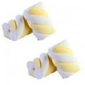 Marshmallow Treccia Bianco Giallo in busta da 1 Kg di Bulgari