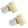 Marshmallow Treccia Bianco Giallo in busta da 1 Kg di Bulgari Marshmallow Treccia Bianco Giallo in busta da 1 Kg di Bulgari