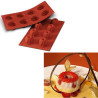 Stampo per 8 Small Gugelhopf in silicone diametro 5,5 cm da Silikomart