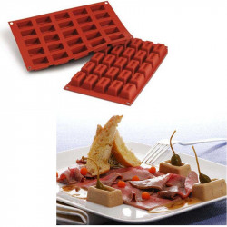 Da 4,1 a 7,2 cm lingotto savarin Silikomart stampo silicone savarin rettangolari