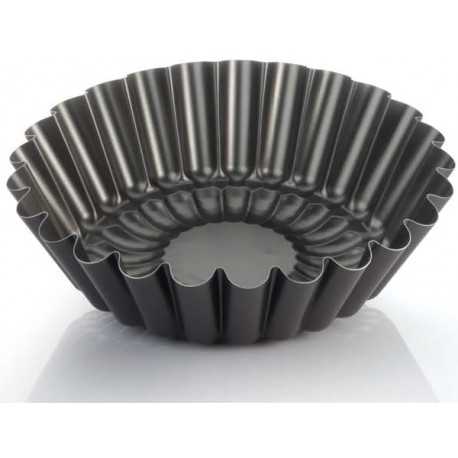 Stampo forma babà o budino margherita senza tubo altezza 9 cm in alluminio teflonato varie misure Stampo forma babà o budino margherita senza tubo altezza 9 cm in alluminio teflonato varie misure