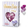 Confetti Cuoricini Mignon sfumati lilla in confezione da 500 g di Crispo