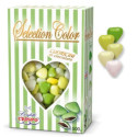 Confetti Cuoricini Mignon sfumati verde in confezione da 500 g di Crispo