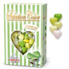 Confetti Cuoricini Mignon sfumati verde in confezione da 500 g di Crispo