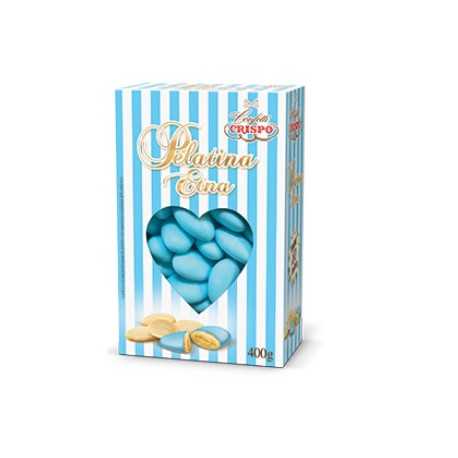Confetti alla Mandorla Pelatina Etna Celeste di Crispo in confezione da 400 g Confetti alla Mandorla Pelatina Etna Celeste di Crispo in confezione da 400 g
