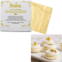 5 Fogli di oro alimentare 23 carati da 86 x 86 mm da Decora