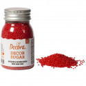 Perline rosse di zucchero da 100 g, 1,5 mm, per decorazione dolci da Decora