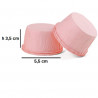 Pirottini rosa in carta increspata di diametro 55 mm ed altezza 35 mm in confezione da 25 pirottini da Decora Pirottini rosa in carta increspata di diametro 55 mm ed altezza 35 mm in confezione da 25 pirottini da Decora
