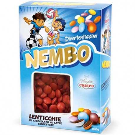 Confetti Nembo Lenticchie rosse di Cioccolato al latte da 1kg di Crispo