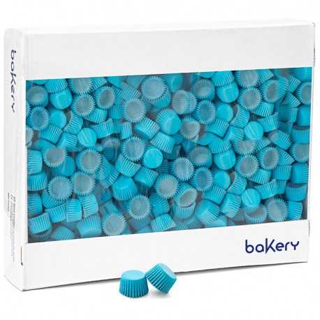 5000 Pirottini Mini Bonbon azzurri in carta forno per confetti diametro 2 cm altezza 1,4 cm da Decora