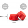 200 Pirottini bon bon rossi in carta forno ø2,7xh1,7 cm da Decora 200 Pirottini bon bon rossi in carta forno ø2,7xh1,7 cm da Decora