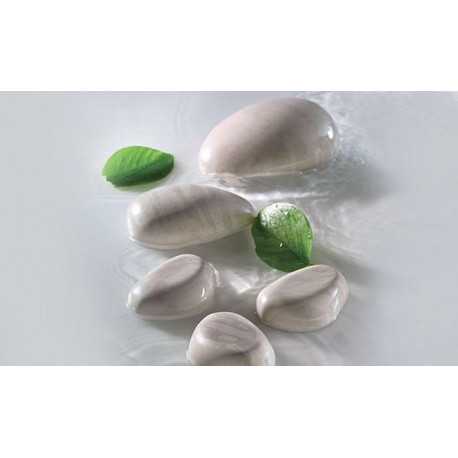 Kit Stampo Zen 100 o 300 ml in Silicone bianco con tagliapasta da Silikomart Kit Stampo Zen 100 o 300 ml in Silicone bianco con tagliapasta da Silikomart