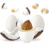 Maxtris Cocco, confetti bianchi da 1 Kg: mandorla tostata e cioccolato bianco aromatizzato al gusto cocco Maxtris Cocco, confetti bianchi da 1 Kg: mandorla tostata e cioccolato bianco aromatizzato al gusto cocco
