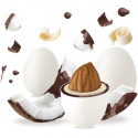 Maxtris Cocco e Nut: confetti bianchi con mandorla tostata avvolta con cioccolato al latte e bianco al gusto cocco
