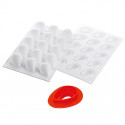 Stampo in silicone Fragola da 30 ml in silicone Bianco con tagliapasta da Silikomart