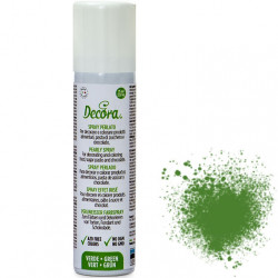 75 ml colorante alimentare spray verde perlato da Decora