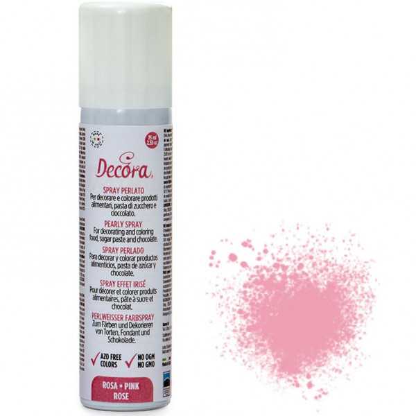 75 ml colorante alimentare spray rosa perlato da Decora