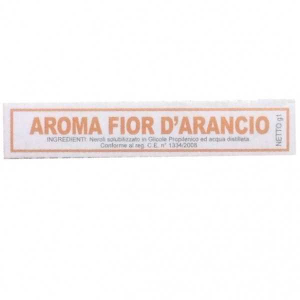 Aroma fior d'arancio liquido da Madma in fiala da 1 g, per aromatizzare impasti e creme per dolci