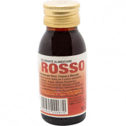 Colorante alimentare liquido rosso in bottiglia da  60 cc