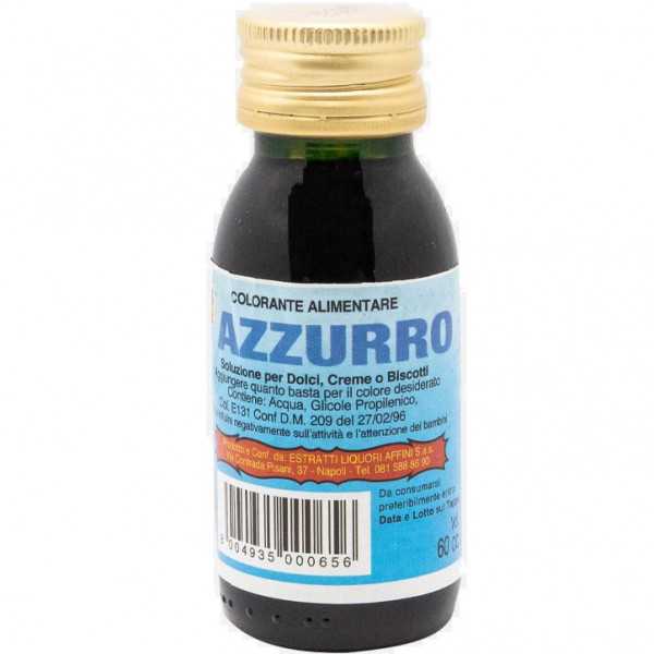 Colorante alimentare liquido Azzurro in bottiglia da 60 cc