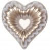 Beatrice Decora: stampo in alluminio pressofuso per torte a cuore di dimensioni 28x27xh10 cm Beatrice Decora: stampo in alluminio pressofuso per torte a cuore di dimensioni 28x27xh10 cm