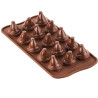 Mr e Mrs Brown Stampo silicone 15 cioccolatini da 25 mm h 4 cm SGC056 3D da Silikomart