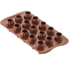 Mr e Mrs Brown Stampo silicone 15 cioccolatini da 25 mm h 4 cm SGC056 3D da Silikomart