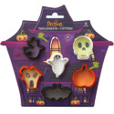 Set 6 mini tagliapasta forme a tema halloween in plastica da Decora
