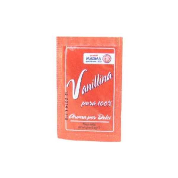 Vanillina pura 100% in polvere confezionata in bustina da 0,5 g da Madma