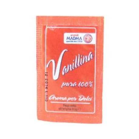 Vanillina pura 100% in polvere confezionata in bustina da 0,5 g da Madma