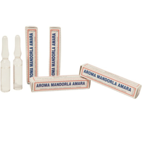 Aroma mandorla amara liquido da Madma in fiala da 2 g, per aromatizzare impasti e creme per dolci