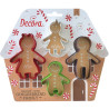 4 Taglia-biscotti La famiglia di gingerbread in plastica da Decora 4 Taglia-biscotti La famiglia di gingerbread in plastica da Decora