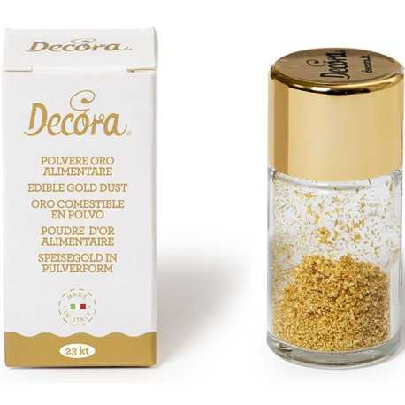 0,125 g oro alimentare in polvere 23 carati da Decora 0,125 g oro alimentare in polvere 23 carati da Decora