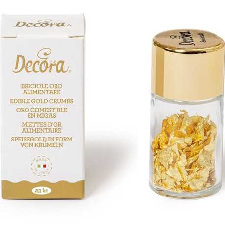 0,125 g oro alimentare in briciole 23 carati da Decora 0,125 g oro alimentare in briciole 23 carati da Decora