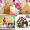 Set 8 tagliapasta casetta marzapane o casa delle fiabe in plastica da Decora Set 8 tagliapasta casetta marzapane o casa delle fiabe in plastica da Decora