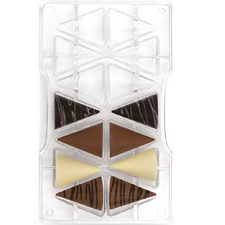 Stampo cioccolato Coni medi 3D in policarbonato da Decora Stampo cioccolato Coni medi 3D in policarbonato da Decora