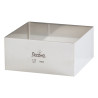 Cornice Quadrato 24 x h 4,5 cm, sagoma in acciaio inox di forma quadrata, lato 24 cm ed alta 4,5 cm da Decora Cornice Quadrato 24 x h 4,5 cm, sagoma in acciaio inox di forma quadrata, lato 24 cm ed alta 4,5 cm da Decora