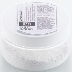 Lipo Color Bianco 20g - Colorante Alimentare Liposolubile in Polvere per Cioccolato | Silikomart i78