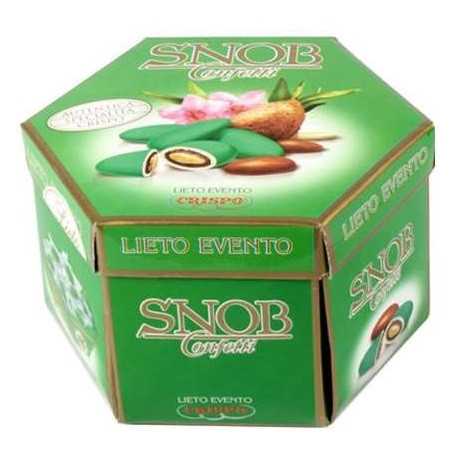 Snob Lieto Evento Fidanzamento Crispo confetti verdi incartati singolarmente da 500 g Snob Lieto Evento Fidanzamento Crispo confetti verdi incartati singolarmente da 500 g