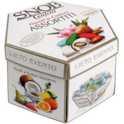 Snob Lieto Evento Gusti e Colori Assortiti Crispo confetti incartati singolarmente da 500 g